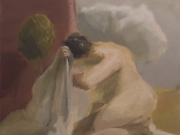 The Bath Towel, 2017, 55x52cm, oil on canvas