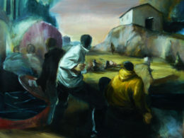 Bitva, 2011, 145x195 cm, olej na plátně*
