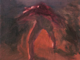Bouřka, 2015, 40x35 cm, olej na plátně*