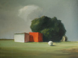 Landscape with a Sphere, 2013, 50x60 cm, oil on canvas*